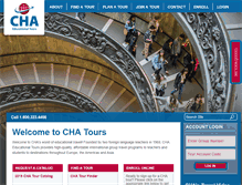 Tablet Screenshot of cha-tours.com